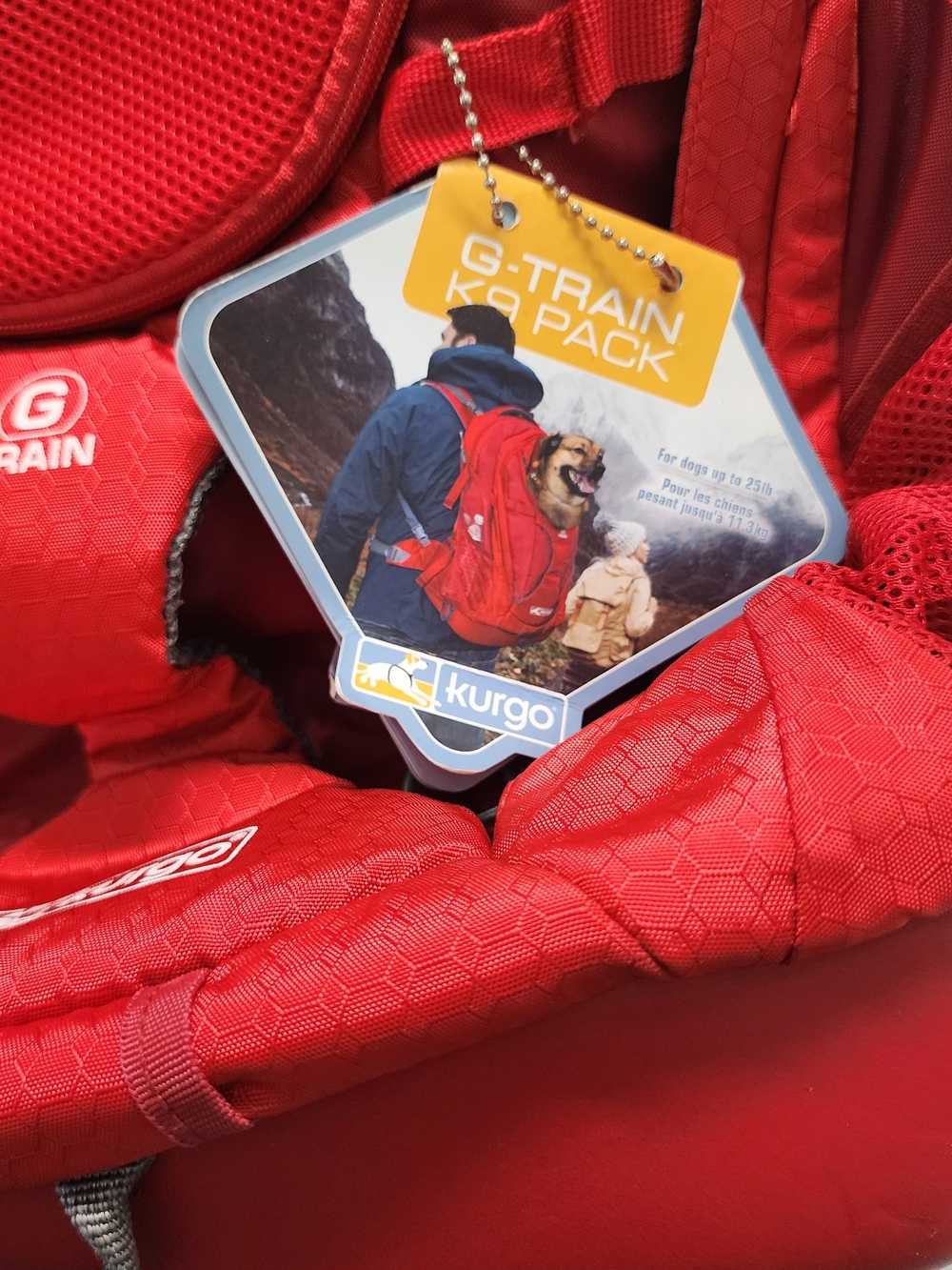 Kurgo Red G-Train Dog Backpack - Picture 2 of 8